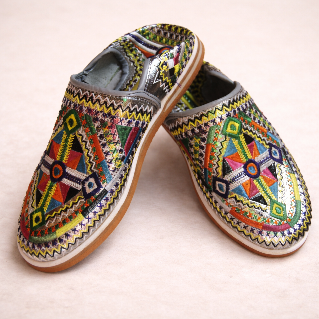 Women's Handmade Moroccan Leather Slippers – Comfortable Berber Babouche House Shoes