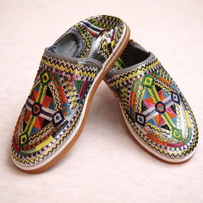 Women's Handmade Moroccan Leather Slippers – Comfortable Berber Babouche House Shoes