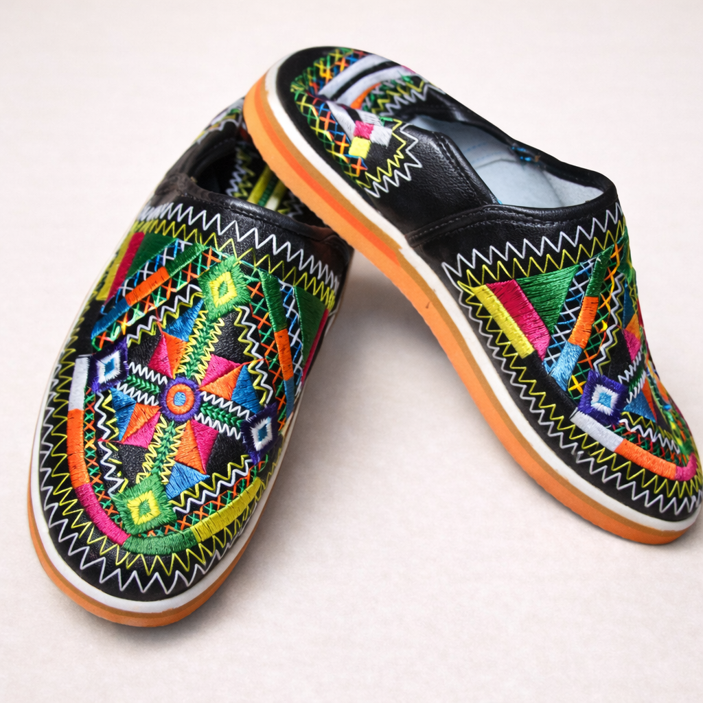 Women's Moroccan Leather Babouche Slippers – Handmade Berber Comfortable House Shoes