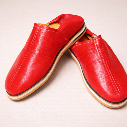 Moroccan Leather Babouche – Handmade Berber Slippers for Everyday Comfort (Unisex)