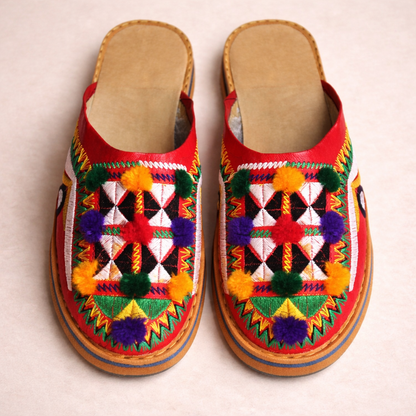 Women's Handmade Moroccan Leather Slippers – Comfortable Summer Babouche Gift Shoes