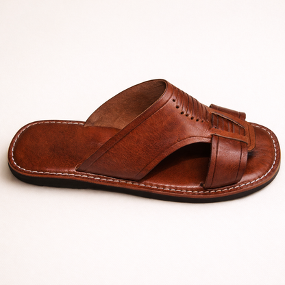Men’s Moroccan Leather Sandals – Handmade Traditional Toe Ring Slip-On, Premium Summer Comfort