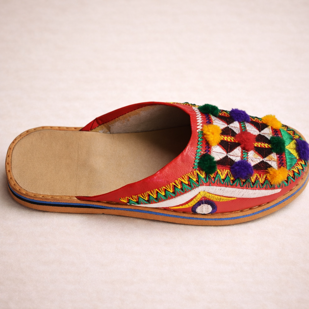 Women's Handmade Moroccan Leather Slippers – Comfortable Summer Babouche Gift Shoes