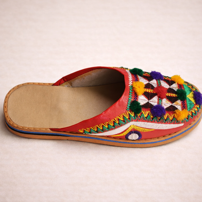 Women's Handmade Moroccan Leather Slippers – Comfortable Summer Babouche Gift Shoes