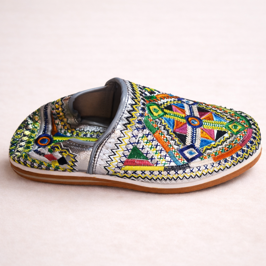 Women's Handmade Moroccan Leather Slippers – Comfortable Berber Babouche House Shoes
