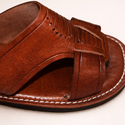 Men’s Moroccan Leather Sandals – Handmade Traditional Toe Ring Slip-On, Premium Summer Comfort