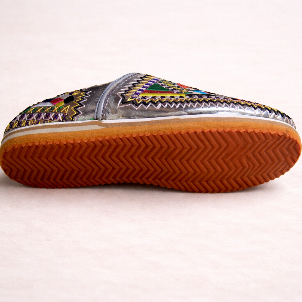 Women's Handmade Moroccan Leather Slippers – Comfortable Berber Babouche House Shoes