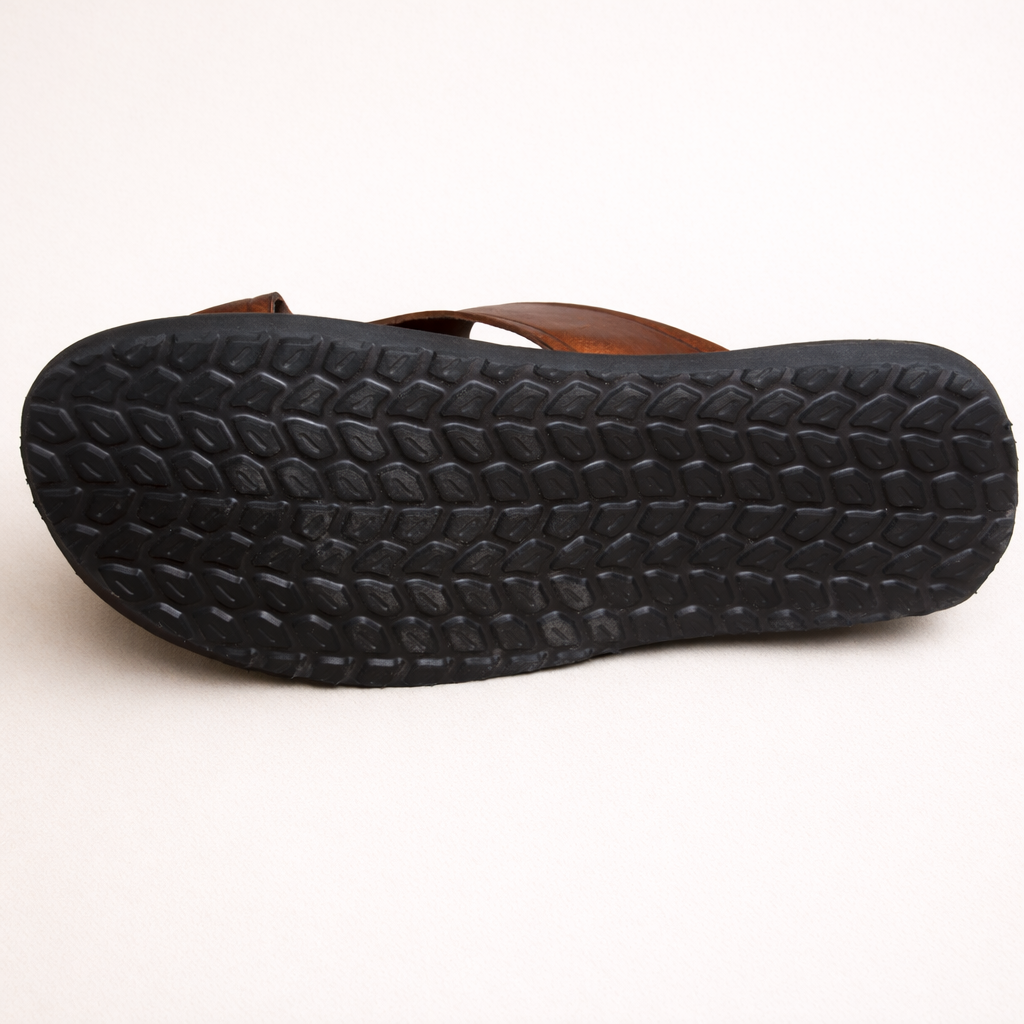 Men’s Moroccan Leather Sandals – Handmade Traditional Toe Ring Slip-On, Premium Summer Comfort