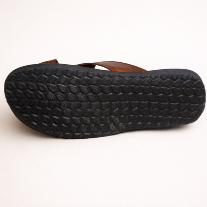 Men’s Moroccan Leather Sandals – Handmade Traditional Toe Ring Slip-On, Premium Summer Comfort