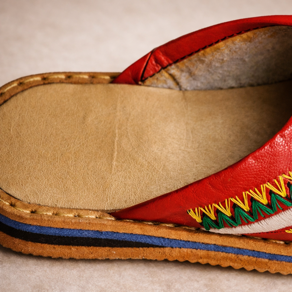 Women's Handmade Moroccan Leather Slippers – Comfortable Summer Babouche Gift Shoes