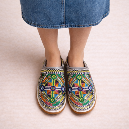 Women's Handmade Moroccan Leather Slippers – Comfortable Berber Babouche House Shoes
